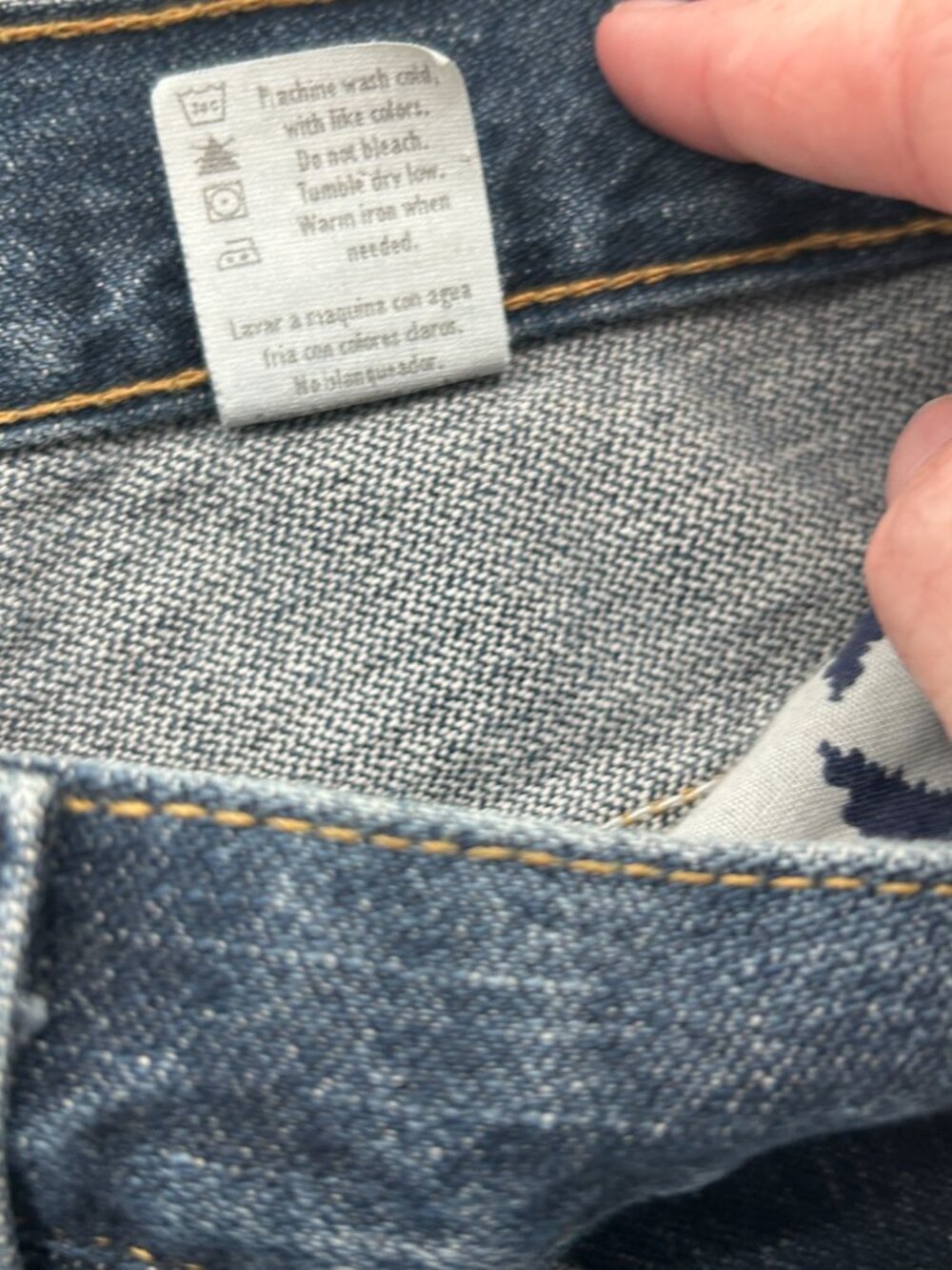 VINTAGE Baggy Jeans Mens 34x30 Blue Carpenter Wide Leg Loose Skater Faded Glory - Picture 8 of 10